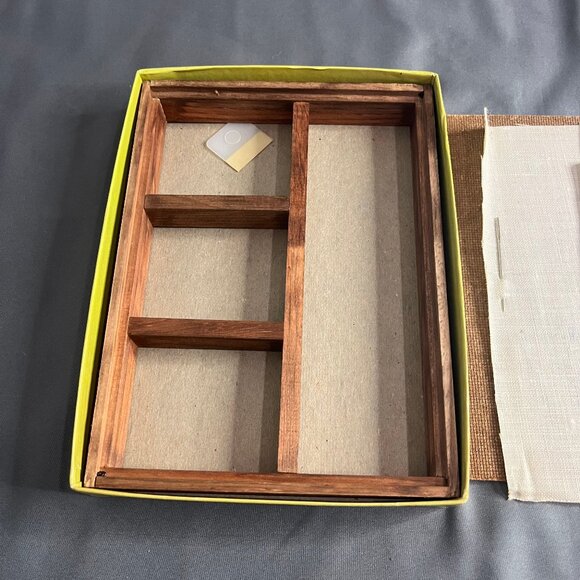 Bucilla Needlecraft Decorator Shadow Box Hutch Fresh Fruit Complete Embroidered - Picture 5 of 6